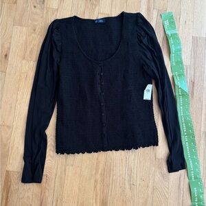 GAP Black Women's Button Top NWT